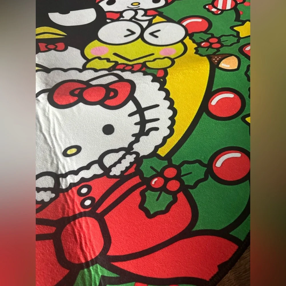 SANRIO-NWT Lightweight Holiday Themed Character Welcome Mat